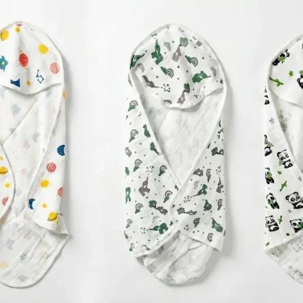 Muslin Hooded Towel 2L 2-Pack